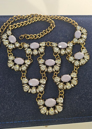 Pastel Taşlı Uzun Zincirli Bohem Kolye - Görsel 2