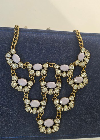 Pastel Taşlı Uzun Zincirli Bohem Kolye - Görsel 3