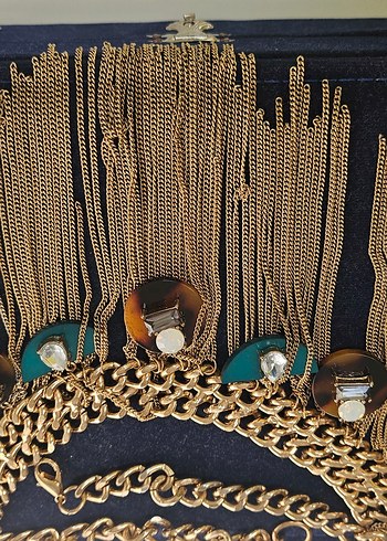 Bohem Zincir Detaylı Mini Altın Kolye - Görsel 4