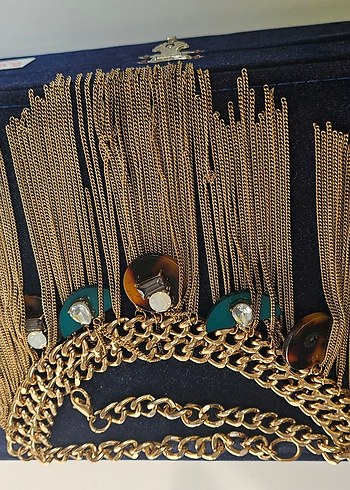 Bohem Zincir Detaylı Mini Altın Kolye - Görsel 3