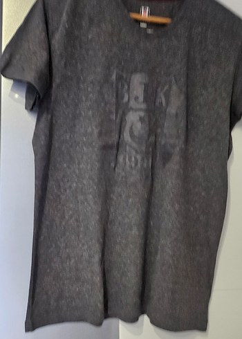 BJK Baskılı Gri Erkek Tişört - Görsel 2