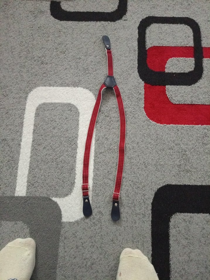 Gri Nakışlı Çocuk Pantolon Askısı - Görsel 3