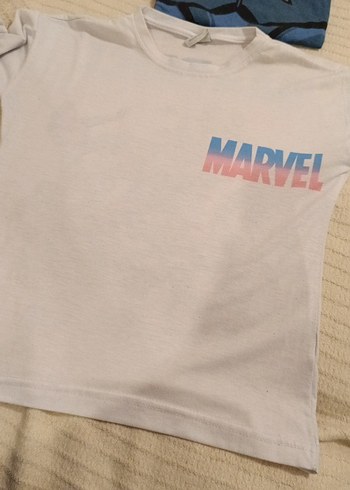 H&M Erkek Kırmızı Baskılı Pamuklu Tişört