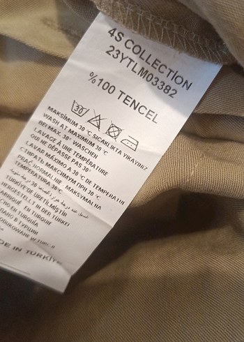 Bej Keten Kısa Kollu Kadın Şort Tulum - Görsel 8