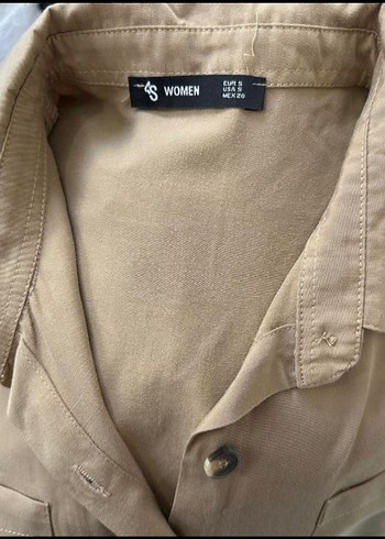 Bej Keten Kısa Kollu Kadın Şort Tulum - Görsel 5