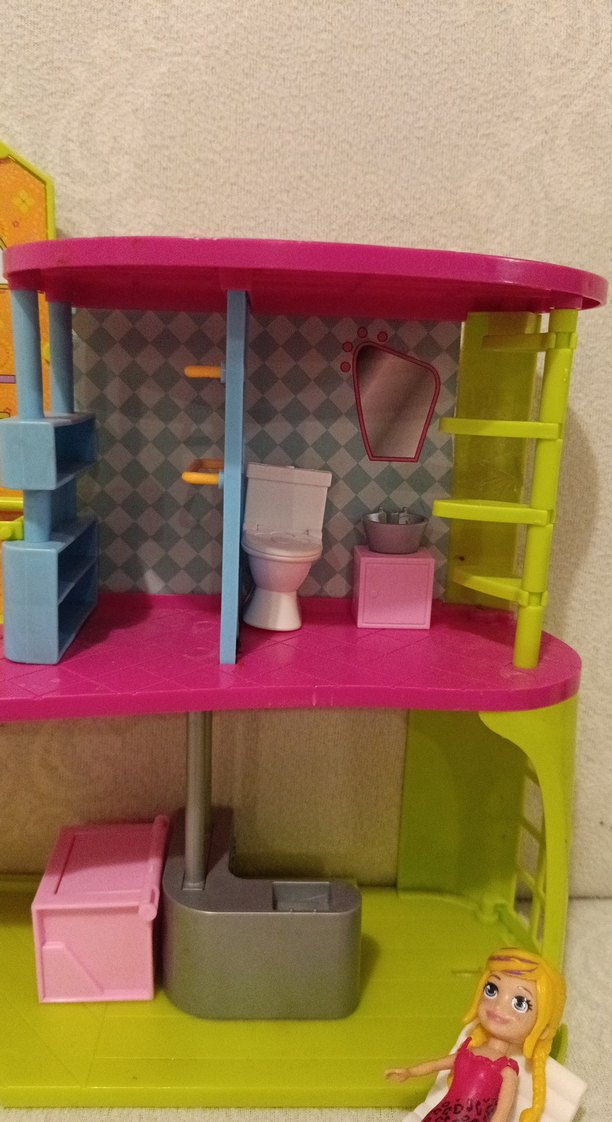 Pembe Pastel Mini Ev ve Bebek Seti - Görsel 4