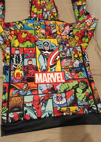Marvel Baskılı Kapüşonlu Erkek Sweatshirt - Görsel 4