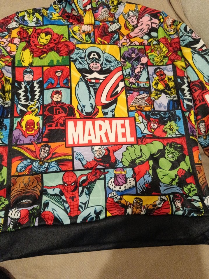 Marvel Baskılı Kapüşonlu Erkek Sweatshirt - Görsel 2