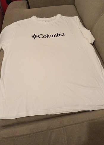 Columbia Beyaz Pamuklu Baskılı Tişört - Görsel 2