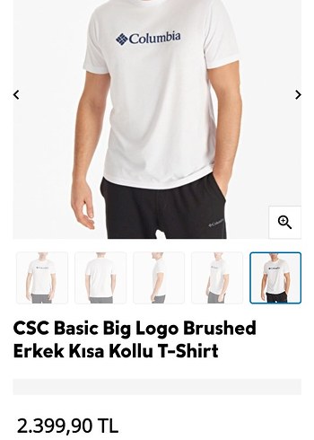 Columbia Beyaz Pamuklu Baskılı Tişört - Görsel 10