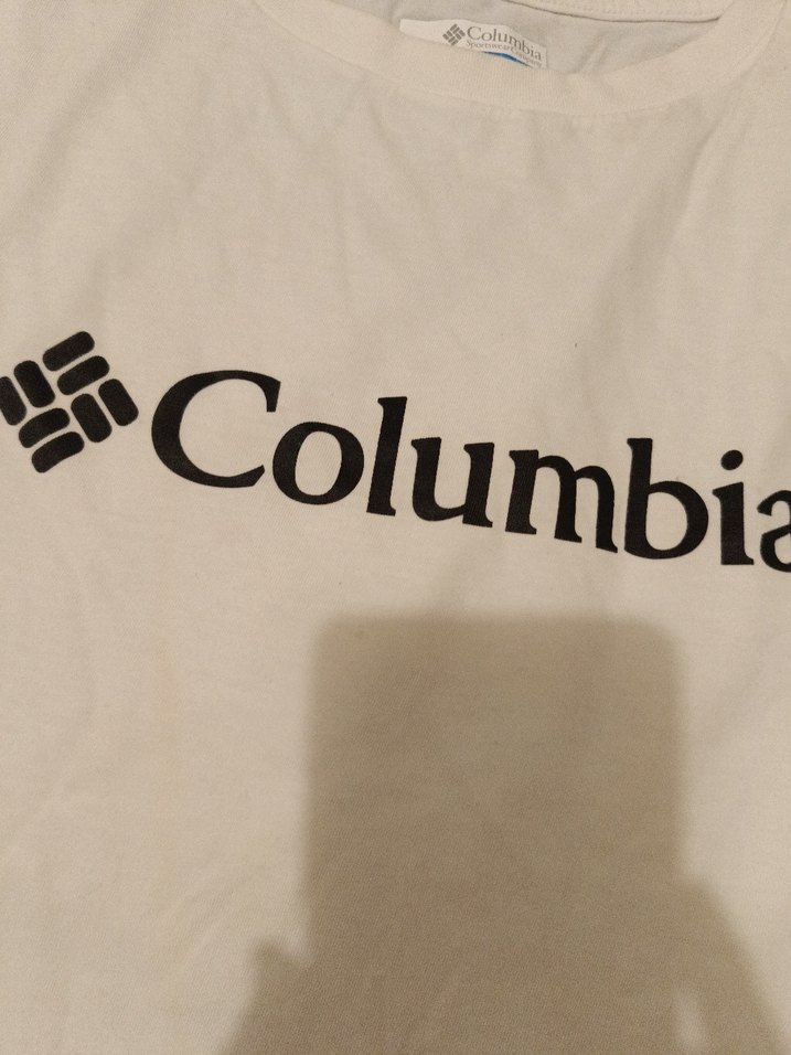 Columbia Beyaz Pamuklu Baskılı Tişört - Görsel 3