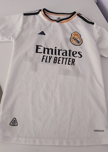 Beyaz Erkek Kısa Kollu Real Madrid Forma