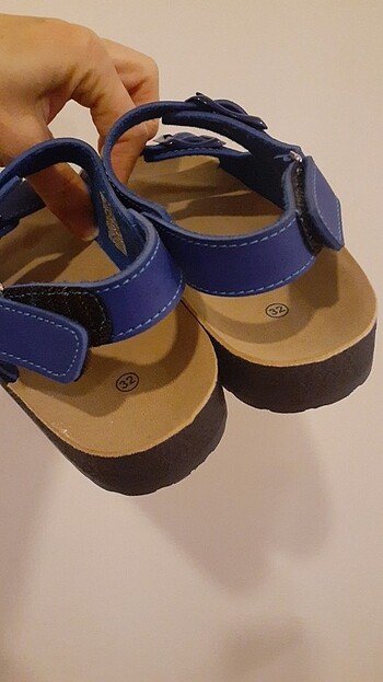 32 Beden mavi Renk 32 numara sandalet