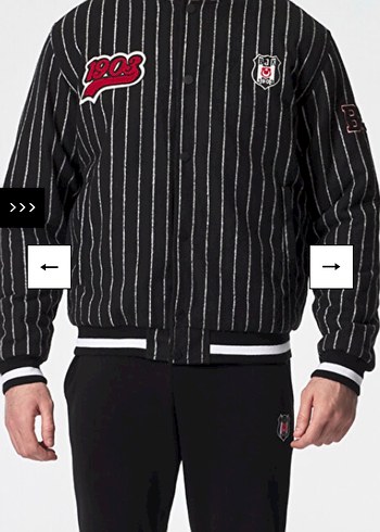 Bjk orijinal Düğmeli Siyah Nakışlı Uzun Kollu Ceket - Görsel 5