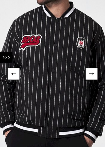 Bjk orijinal Düğmeli Siyah Nakışlı Uzun Kollu Ceket - Görsel 4