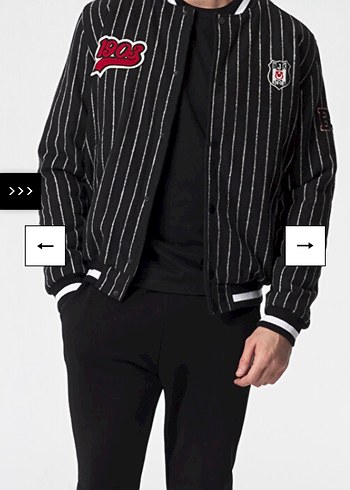 Bjk orijinal Düğmeli Siyah Nakışlı Uzun Kollu Ceket - Görsel 6