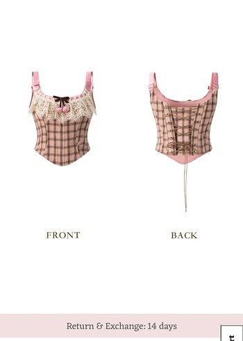 Dantel Detaylı Vintage Bohem Uzun Büstiyer - Görsel 2