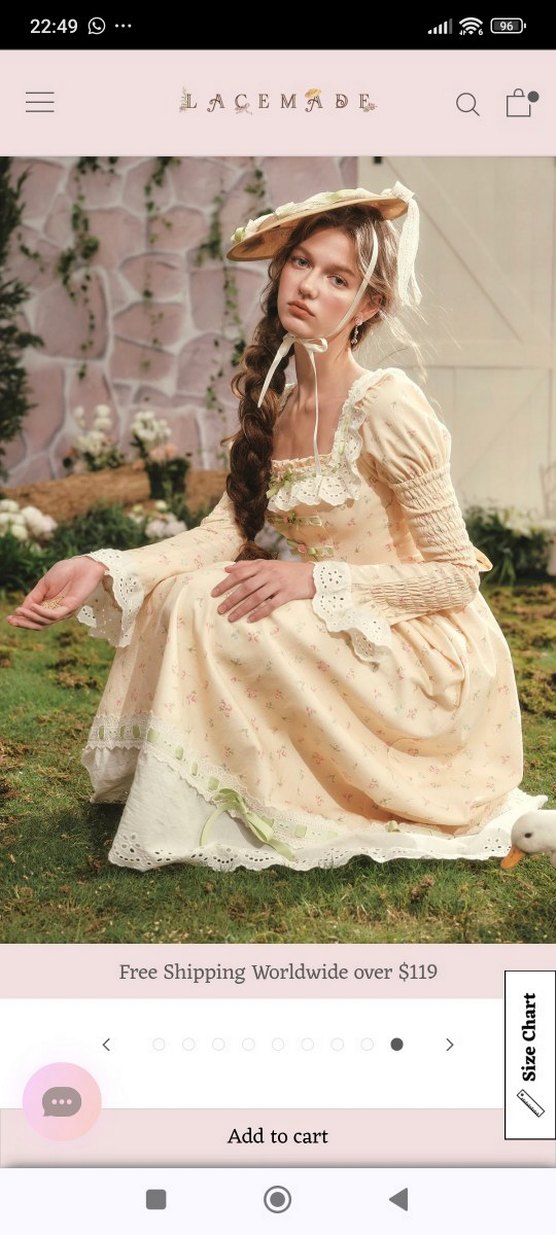 Bej Nakışlı Uzun Bohem Elbise - Görsel 2