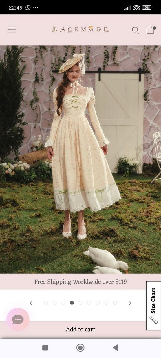 Bej Nakışlı Uzun Bohem Elbise - Görsel 3