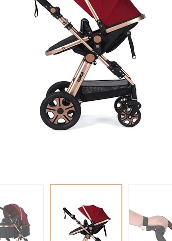 Diğer Bordo Baby Plus Canyon Travel Bebek Arabası V2
