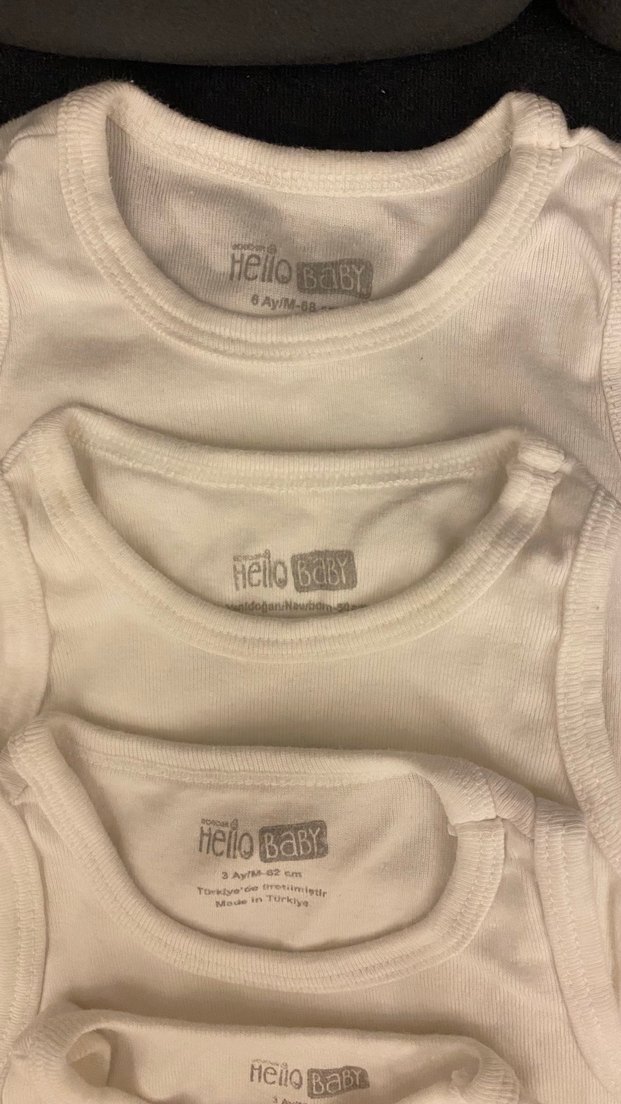 Beyaz Pamuklu Bebek Atlet Body - Görsel 2