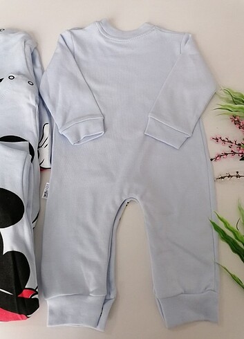 9-12 Ay Beden Mickey Mouse Baskılı Tulum