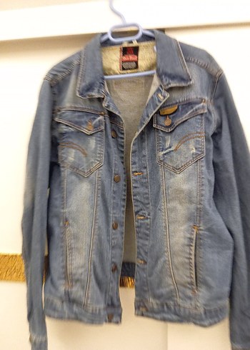 Düğmeli Mavi Kadın Denim Ceket - Görsel 2