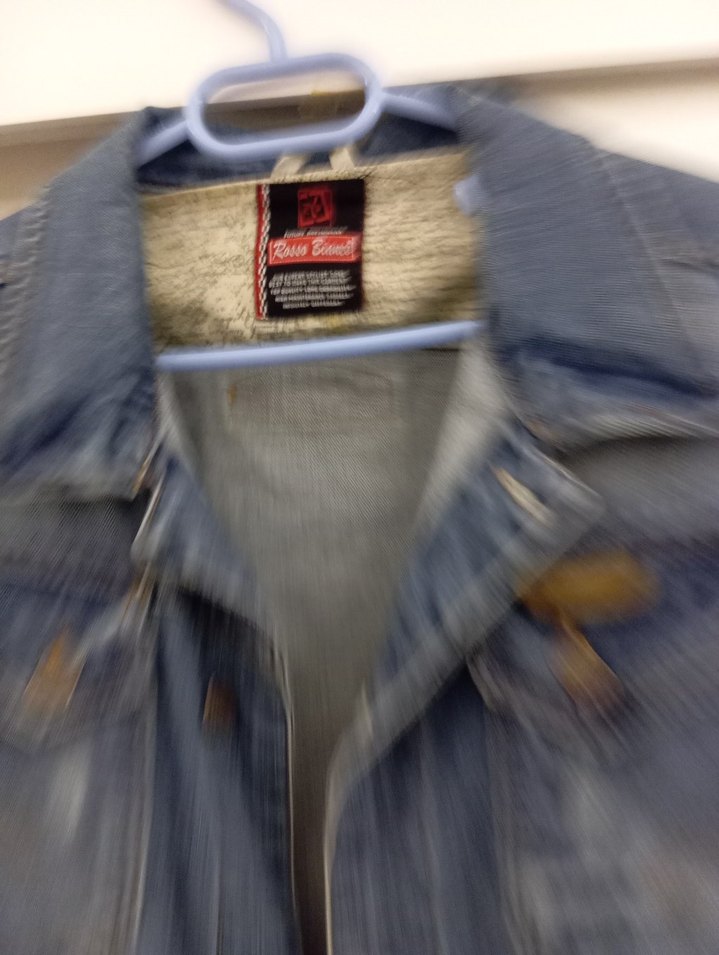 Düğmeli Mavi Kadın Denim Ceket - Görsel 4