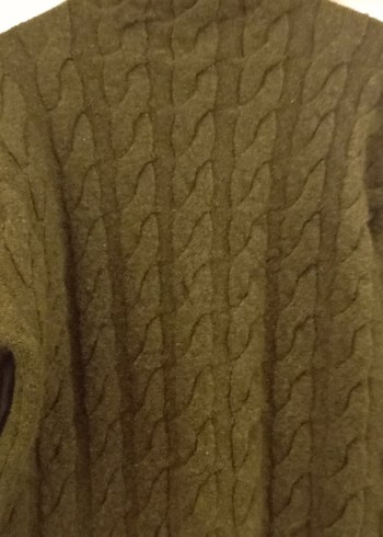 yeşil Örgü Boğazlı Kadın Kazak - Görsel 4