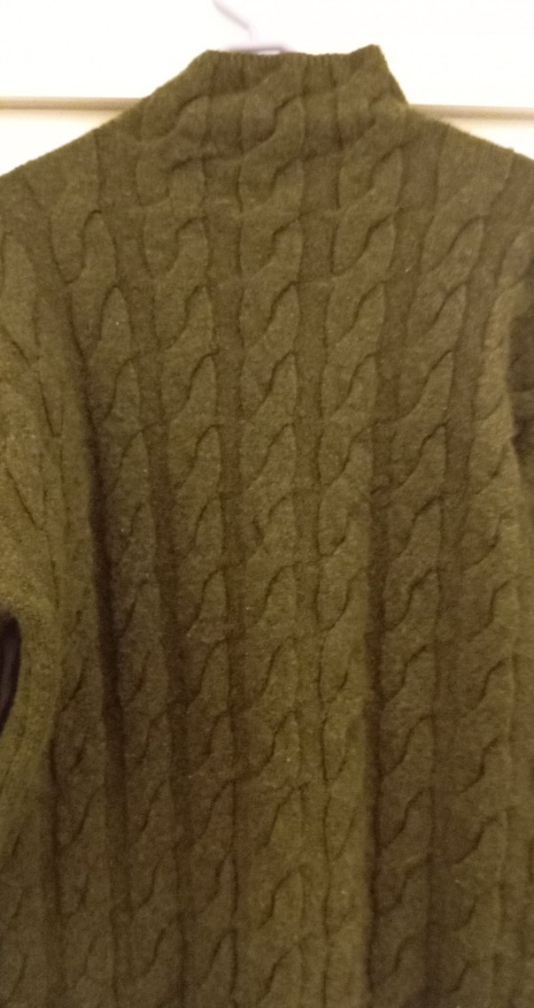 yeşil Örgü Boğazlı Kadın Kazak - Görsel 4