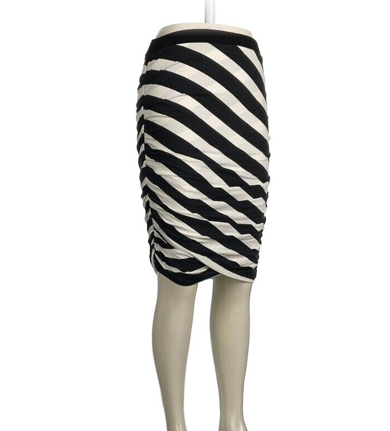 Zebra Desenli Pilili Midi Eteği - Görsel 2