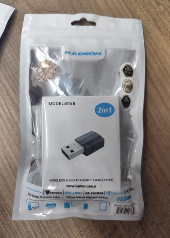 Hadron 2in1 Kablosuz Ses Verici/Alıcı USB