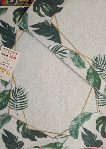 Yeşil Yaprak Desenli Amerikan Servis - Görsel 2