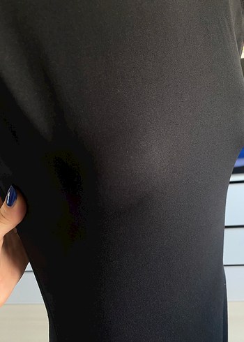 m Beden Siyah Kadın Uzun Kollu Fitted Elbise