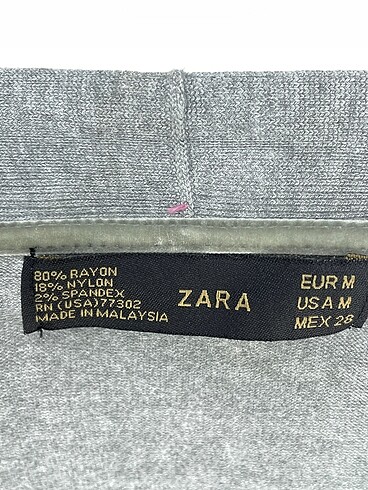 m Beden gri Renk Zara Hırka %70 İndirimli.