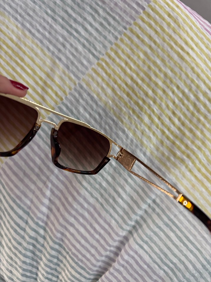 Gold Kahverengi Kadın Güneş Gözlüğü - Görsel 3