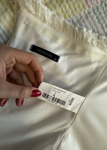 Beyaz Fırfırlı Straplez Mini Bustiyer - Görsel 6