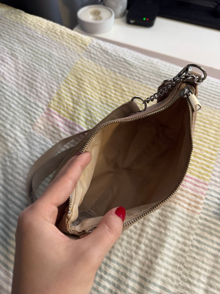 H&M Bej Kadın Kemer Detaylı Çanta - Görsel 4