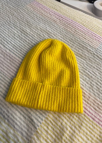 Sarı Örgü Bere - Görsel 2