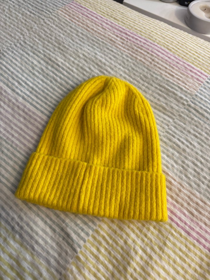 Sarı Örgü Bere - Görsel 2