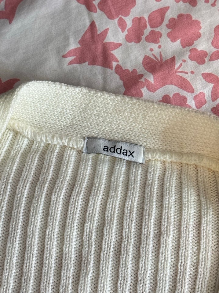 Addax Beyaz/Krem Örgü Kadın Hırka - Görsel 2