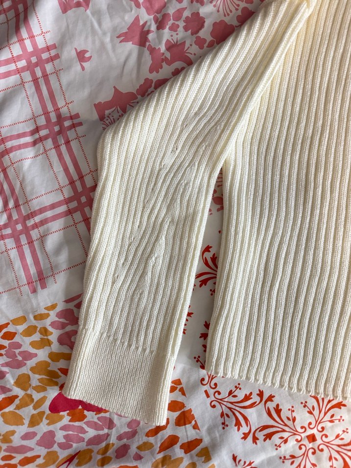 Addax Beyaz/Krem Örgü Kadın Hırka - Görsel 4