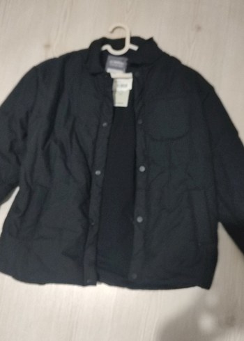 Düğmeli Siyah Erkek Çocuk Mont - Görsel 2