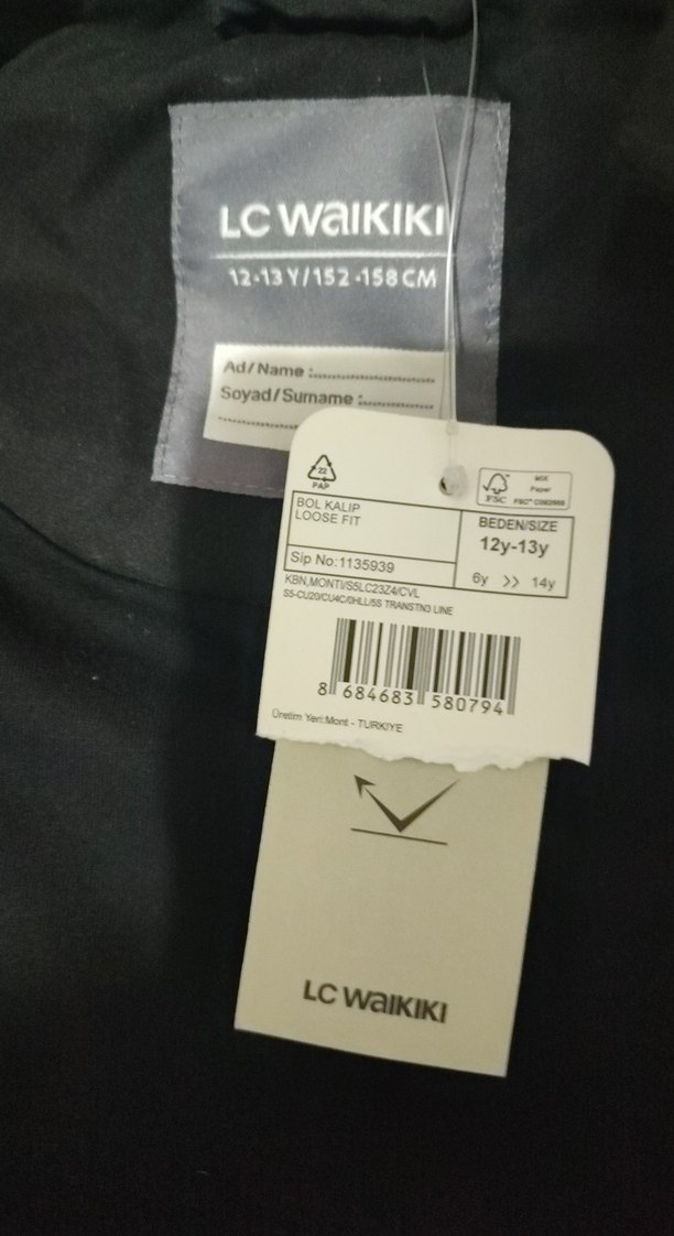 Düğmeli Siyah Erkek Çocuk Mont - Görsel 3