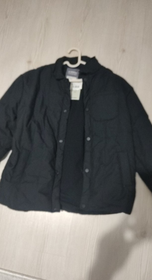 Düğmeli Siyah Erkek Çocuk Mont - Görsel 2