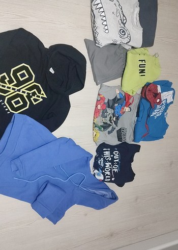 Kapüşonlu Siyah Erkek Çocuk Sweatshirt - Görsel 3