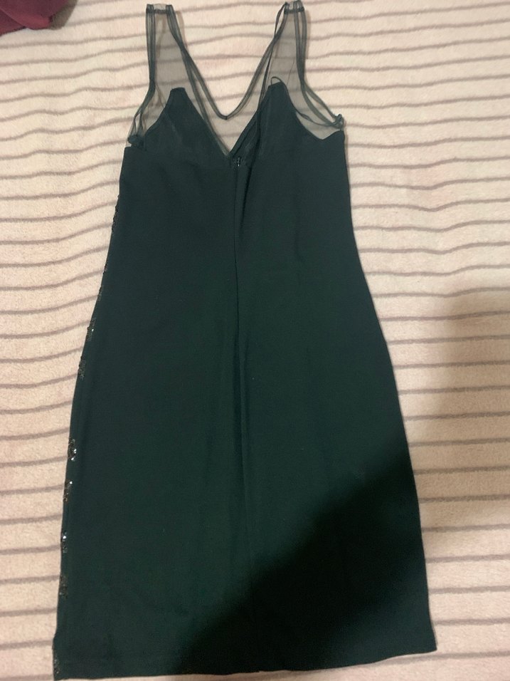 Mini siyah gece elbisesi - Görsel 2