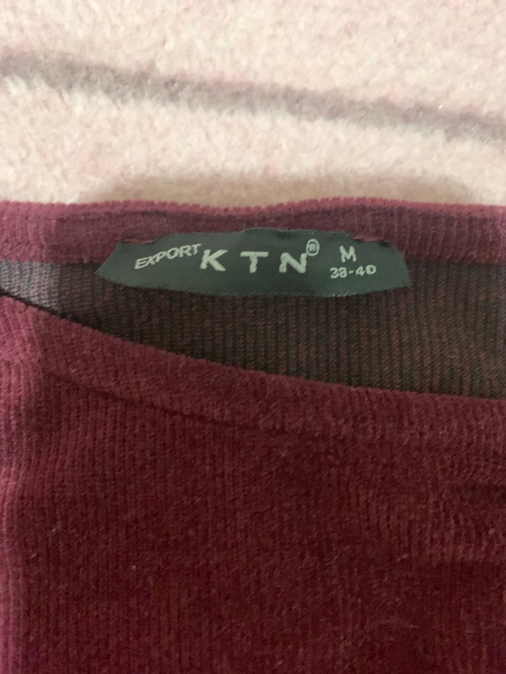 Bordo Kadın Midi Süet Elbise - Görsel 2