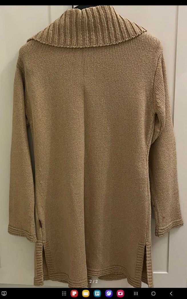 Düğmeli Bohem Tarz Kadın Hırka - Görsel 2