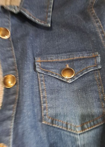 Kadın Mavi Kısa Kollu Uzun elbise - Görsel 3